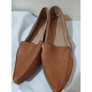 A New Day Shoes Womens 11  Loafers Slip On Flats Brown  Faux Leather
